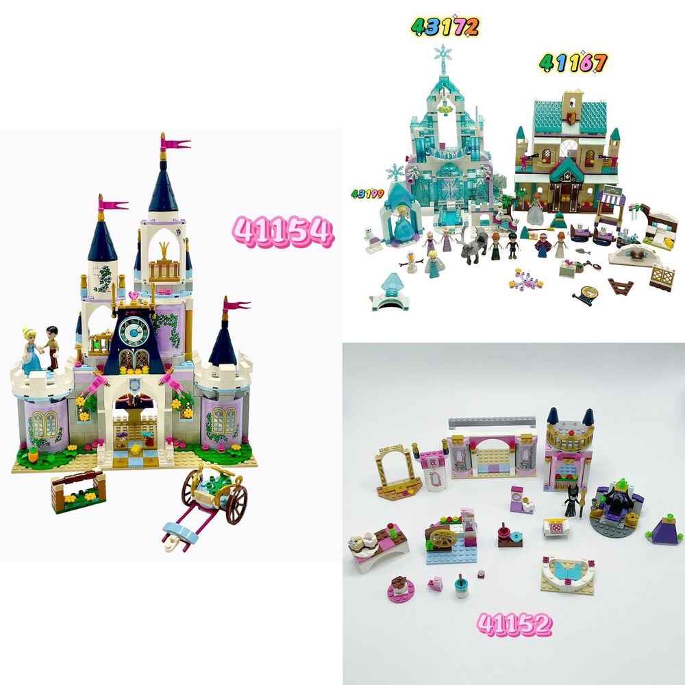 LEGO Disney Princess Lot Incomplete For Parts 41154, 43172, 41167, 43199, 41152